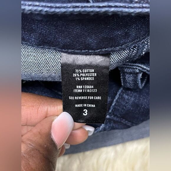 Blackheart Indigo V stitch button fly denim shorts sz 3 - Picture 4 of 10